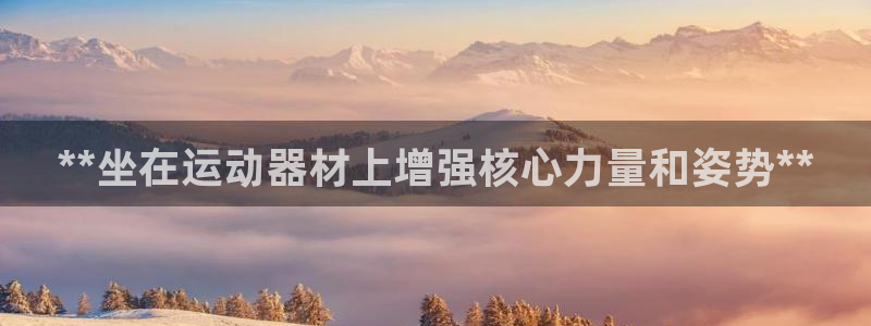 富联平台网站：**坐在运动器材上增强核心力量和姿势*